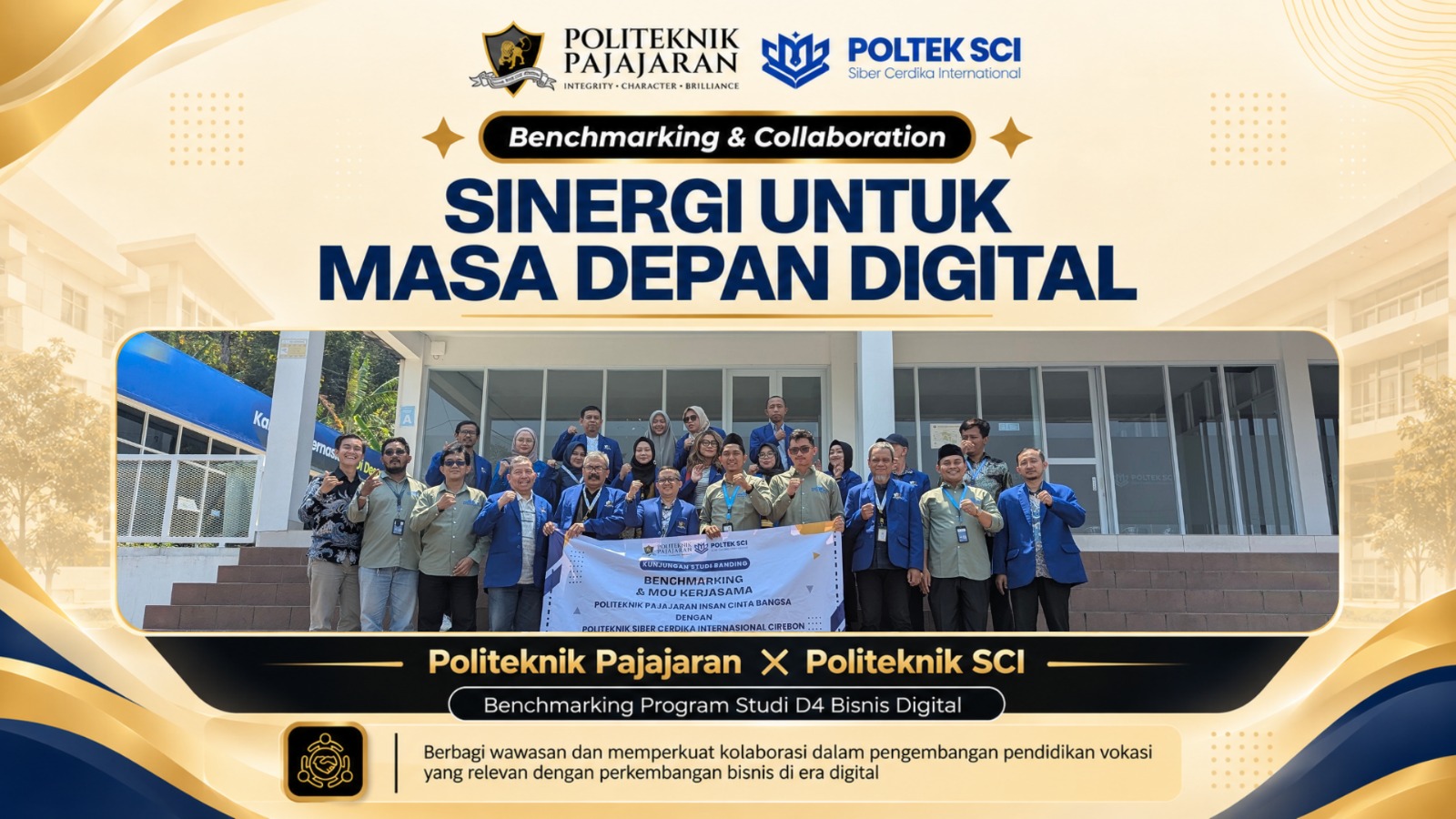 Perkuat Kolaborasi Pendidikan Vokasi, Politeknik Pajajaran Benchmarking Bersama Politeknik SCI